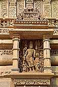 Khajuraho - the beautiful carvings of the Lakshmana temple 